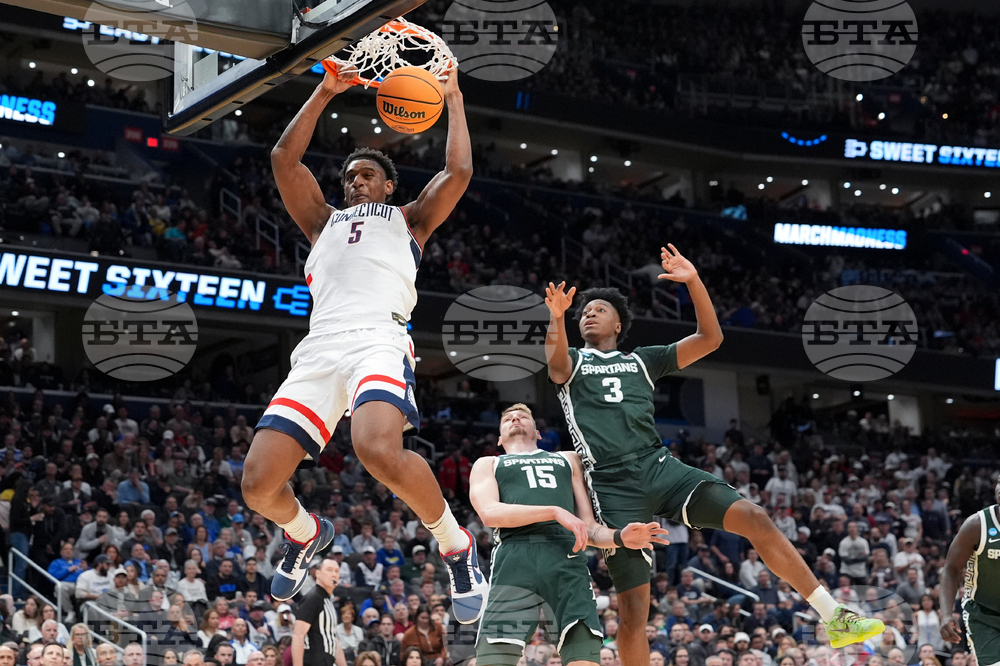 NCAA Michigan St UConn Basketball