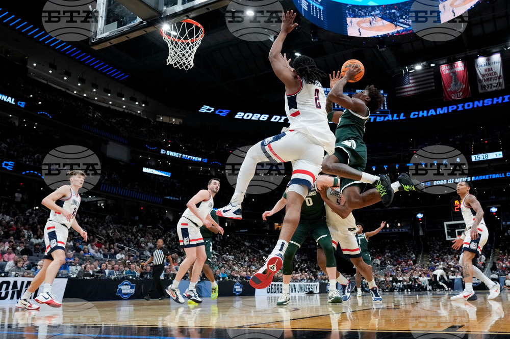 NCAA Michigan St UConn Basketball