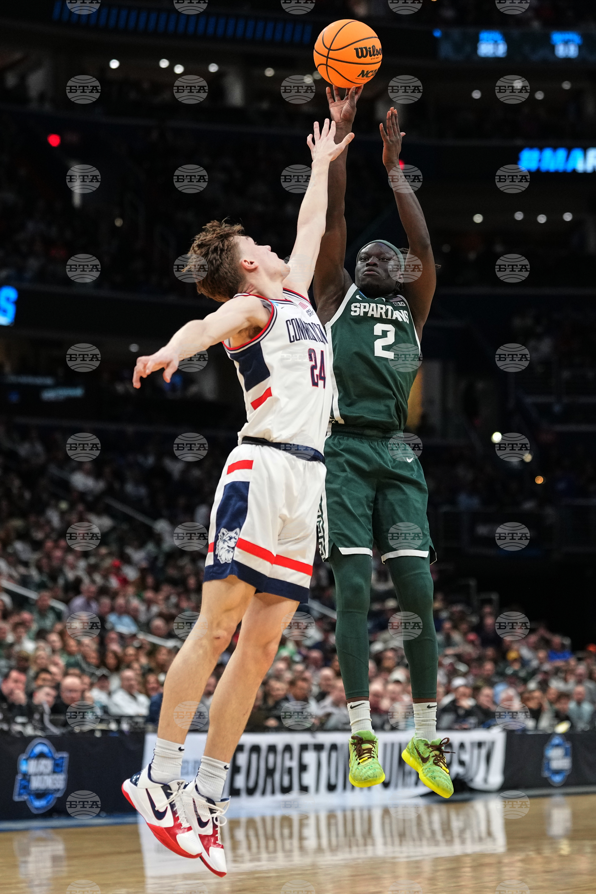 NCAA Michigan St UConn Basketball