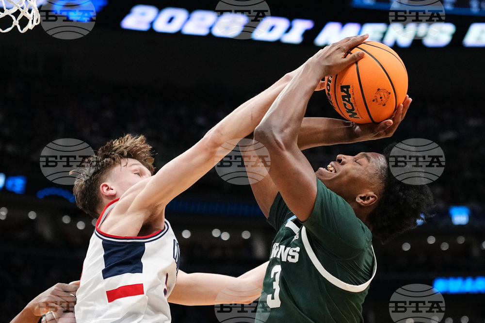 NCAA Michigan St UConn Basketball