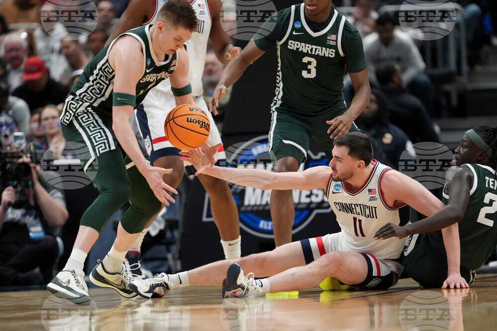 NCAA Michigan St UConn Basketball