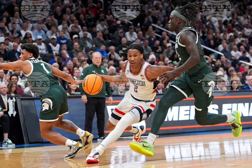 NCAA Michigan St UConn Basketball