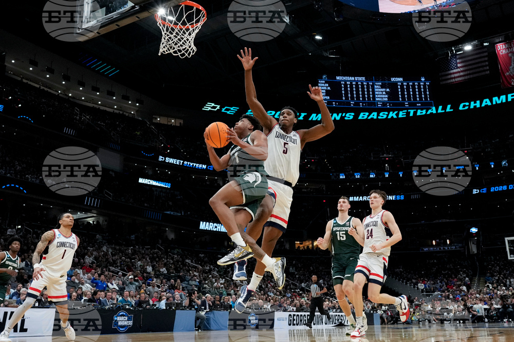NCAA Michigan St UConn Basketball