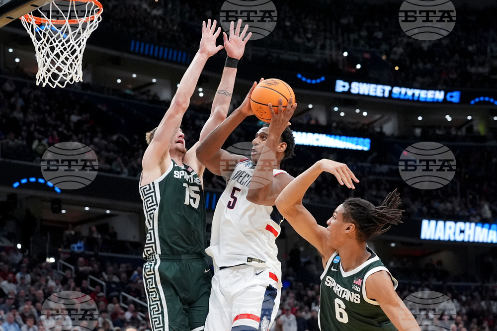 NCAA Michigan St UConn Basketball