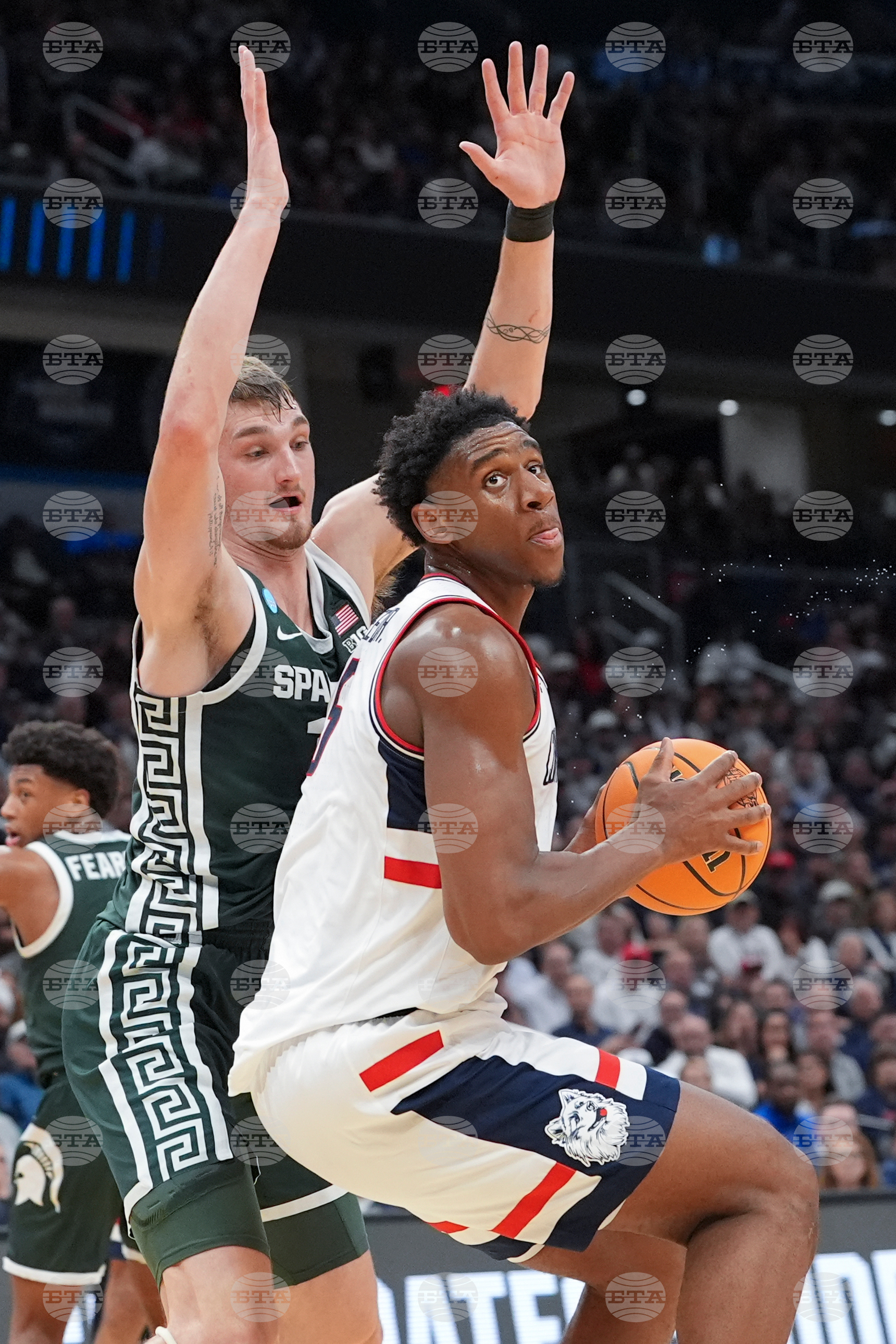 NCAA Michigan St UConn Basketball