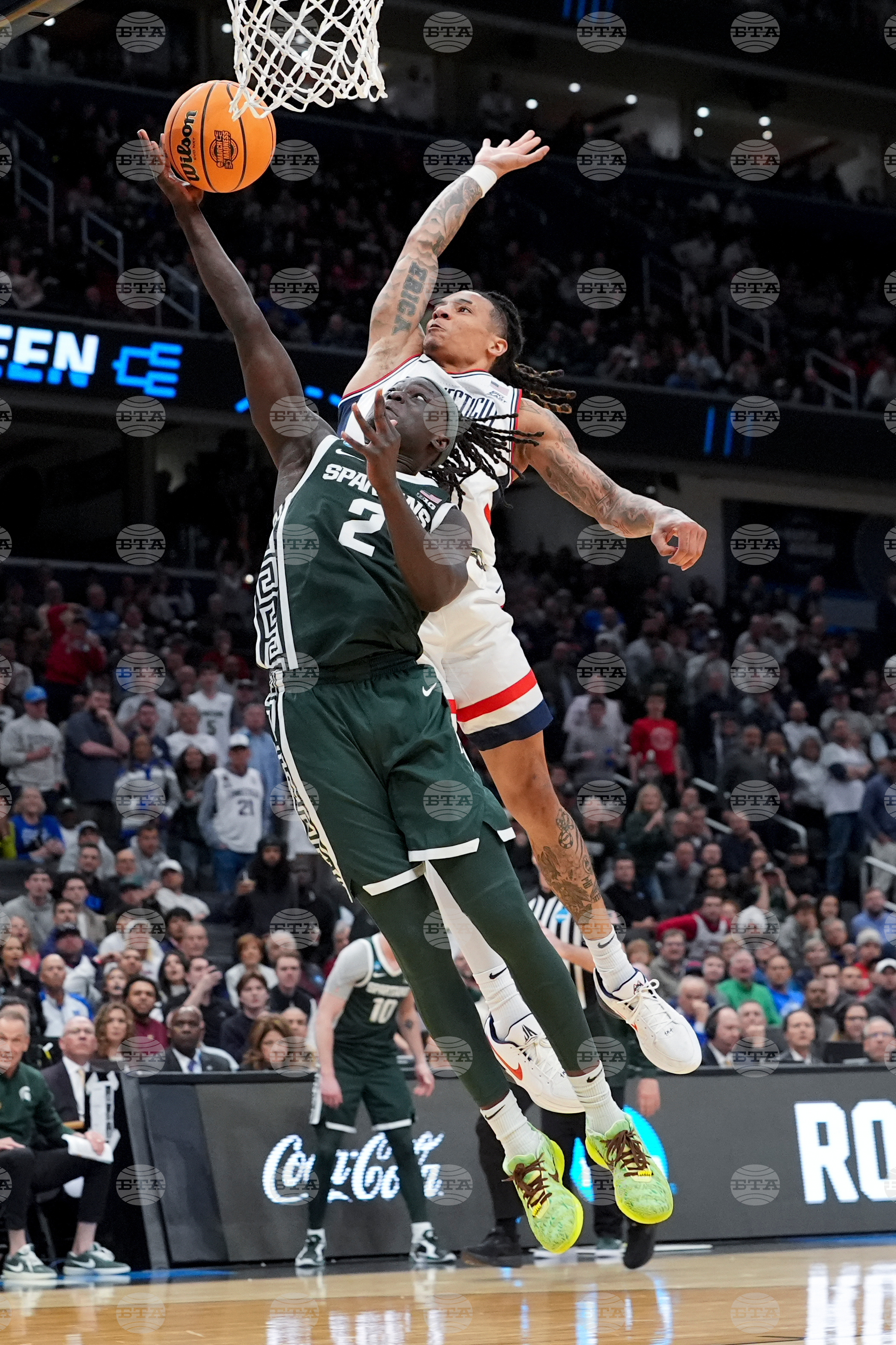 NCAA Michigan St UConn Basketball