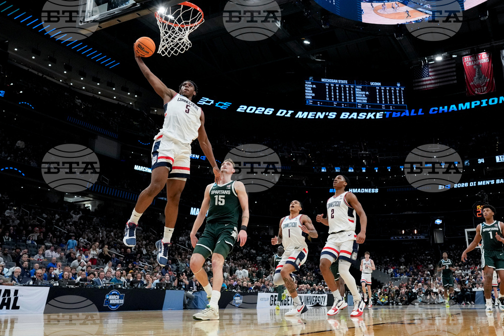NCAA Michigan St UConn Basketball