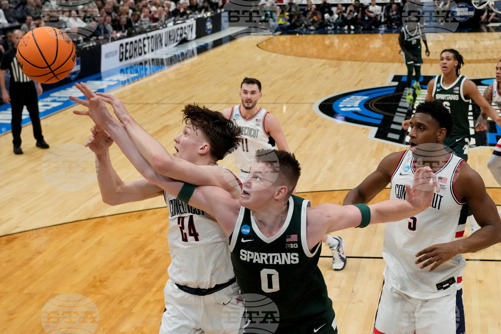 NCAA Michigan St UConn Basketball