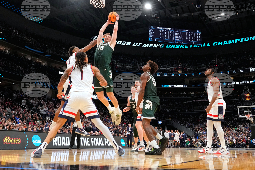 NCAA Michigan St UConn Basketball