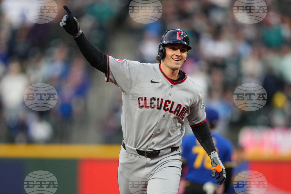 CORRECTION Guardians Mariners Baseball