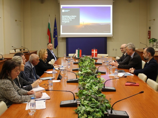 Служебният зам.-министър на енергетиката се срещна с посланика на Дания у нас и мениджмънта на компанията "Юропиън Енерджи“