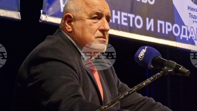 GERB Leader Borissov Urges Supporters to Back His Party in Elections, Says Party Triggered Snap Vote