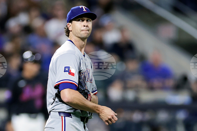 Rangers deGrom Scratched Baseball