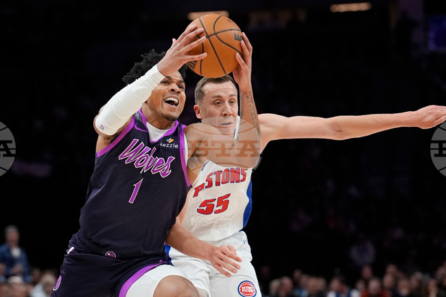 Pistons Timberwolves Basketball