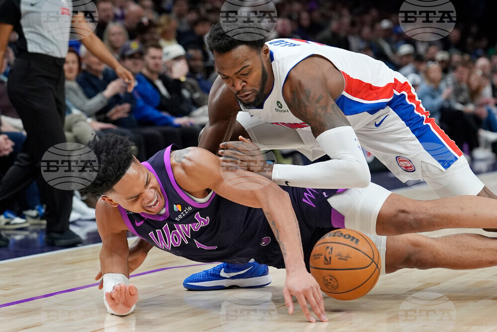 Pistons Timberwolves Basketball