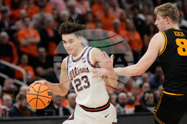 NCAA Iowa Illinois Basketball