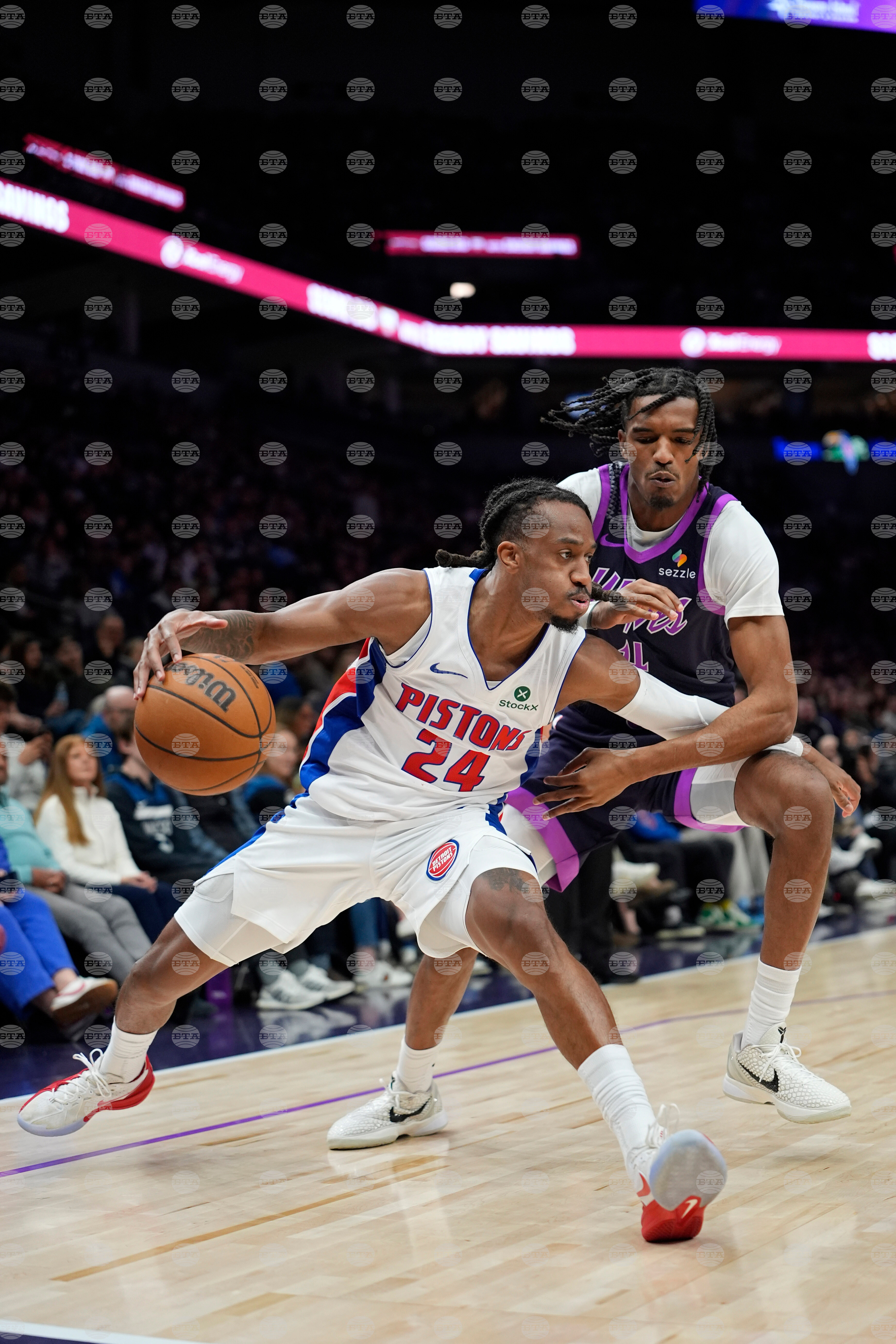 Pistons Timberwolves Basketball