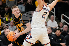 NCAA Iowa Illinois Basketball