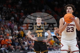 NCAA Iowa Illinois Basketball