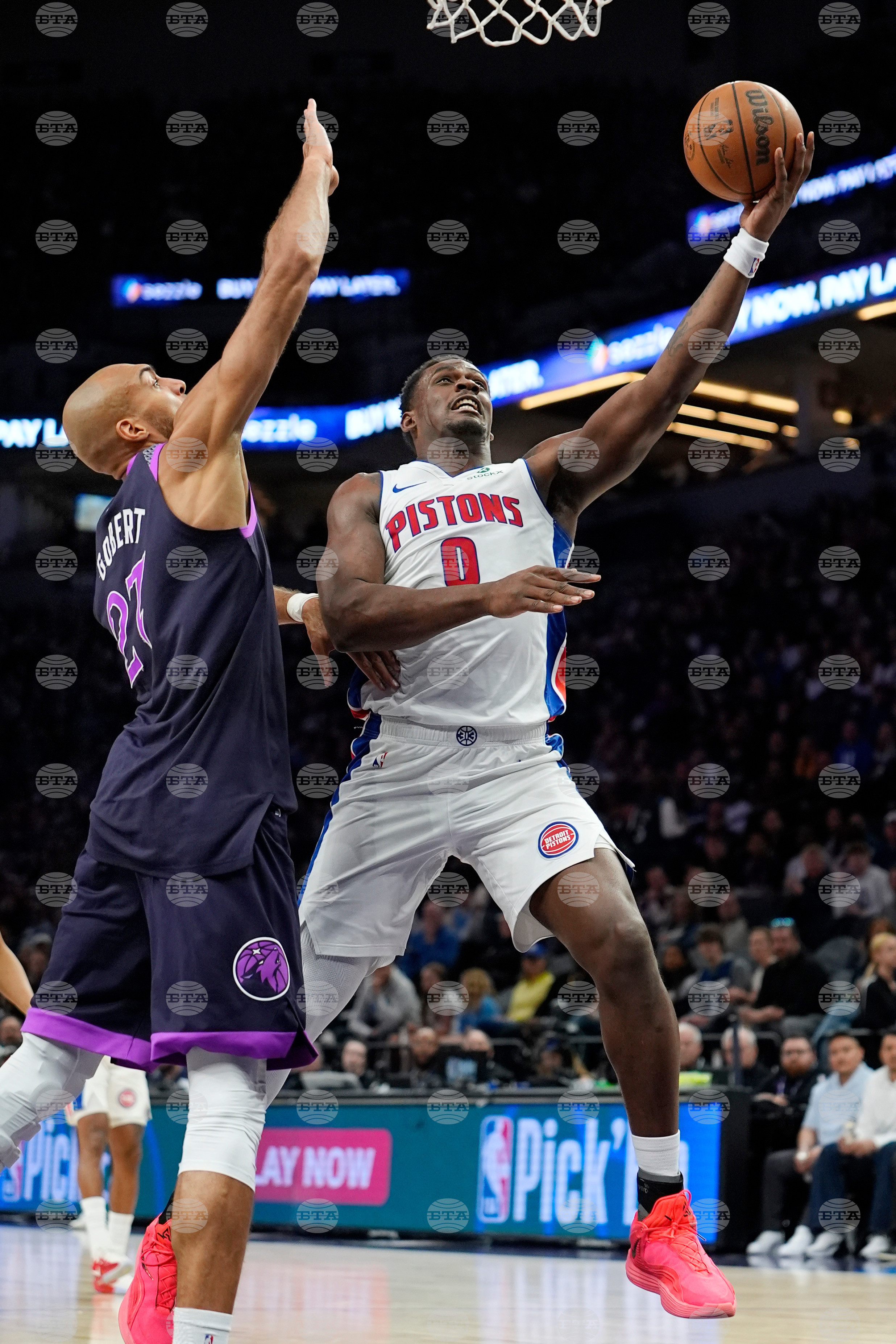 Pistons Timberwolves Basketball