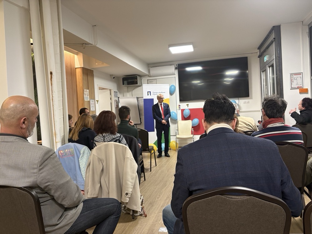 Silistra MP Candidate Bogomil Petkov, CC-DB Deputy Leader Nikolay Denkov Meet Business Representatives in Silistra