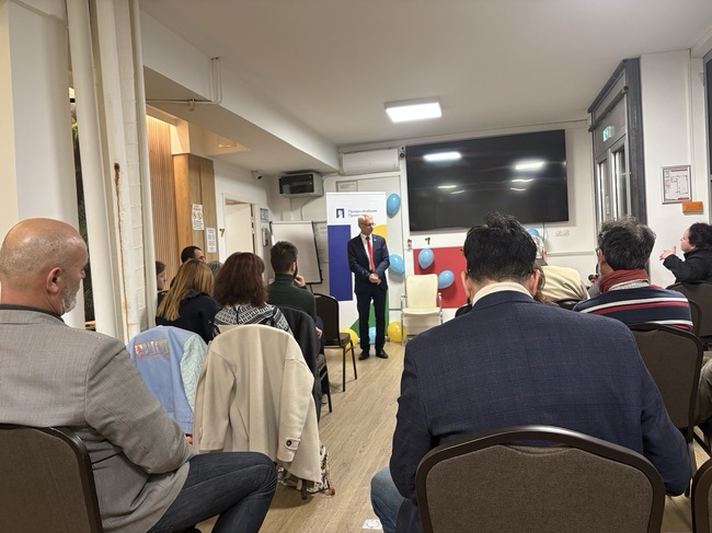 Silistra MP Candidate Bogomil Petkov, CC-DB Deputy Leader Nikolay Denkov Meet Business Representatives in Silistra