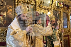 Самоков - патриарх Даниил - храм "Покров Богородичен" - литургия