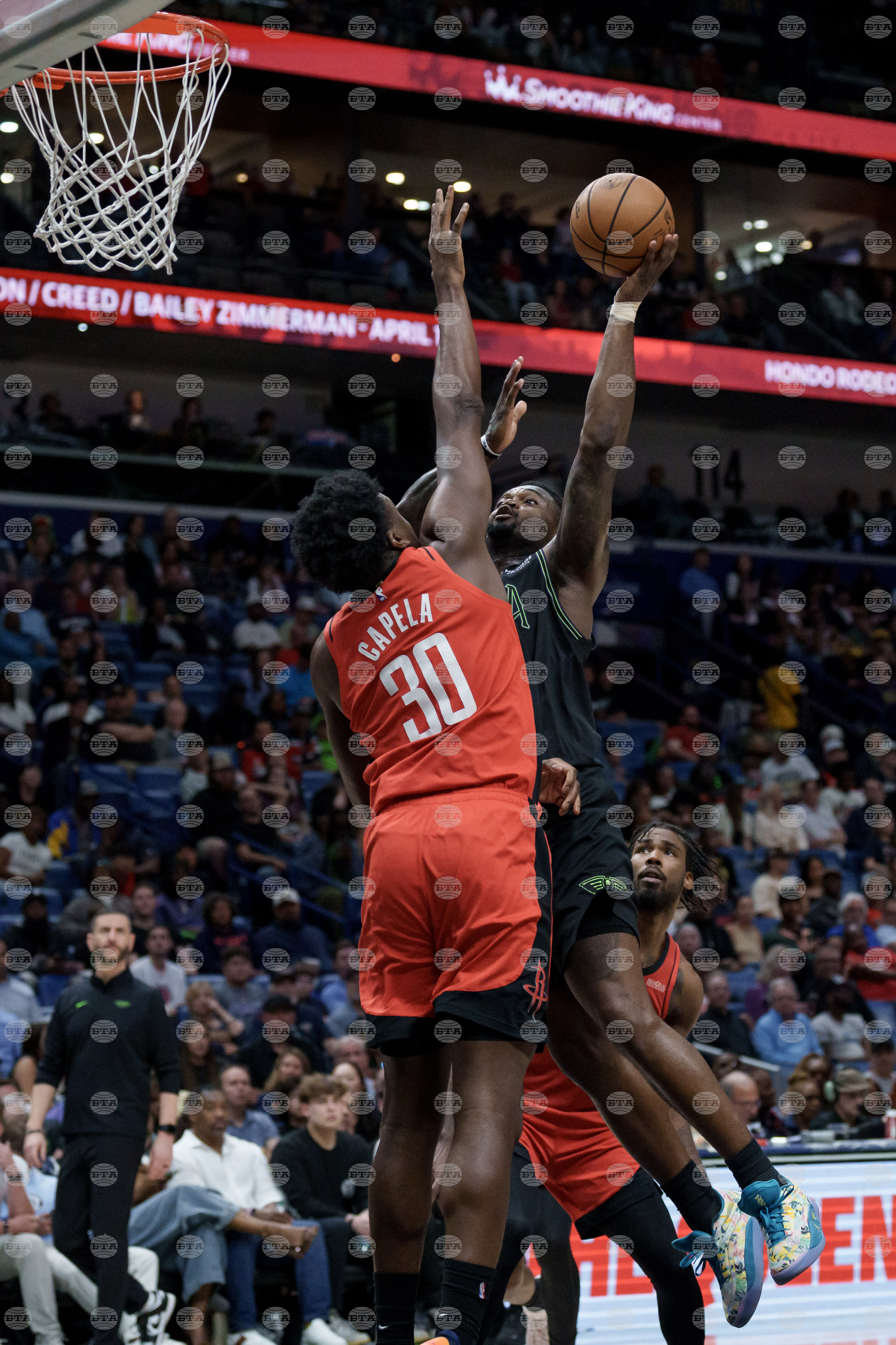 Rockets Pelicans Basketball