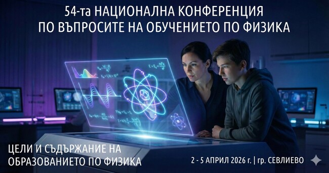 54-та Национална конференция по въпросите на обучението по физика на тема: „Цели и съдържание на образованието по физика“