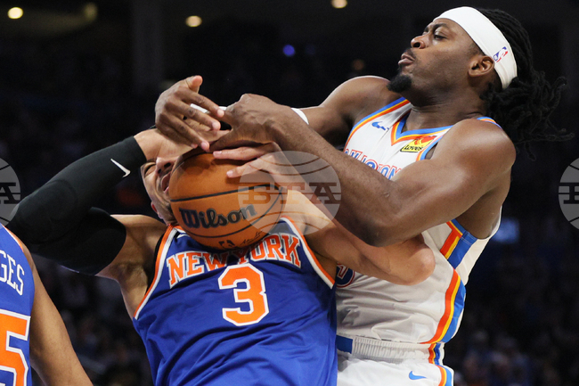 APTOPIX Knicks Thunder Basketball