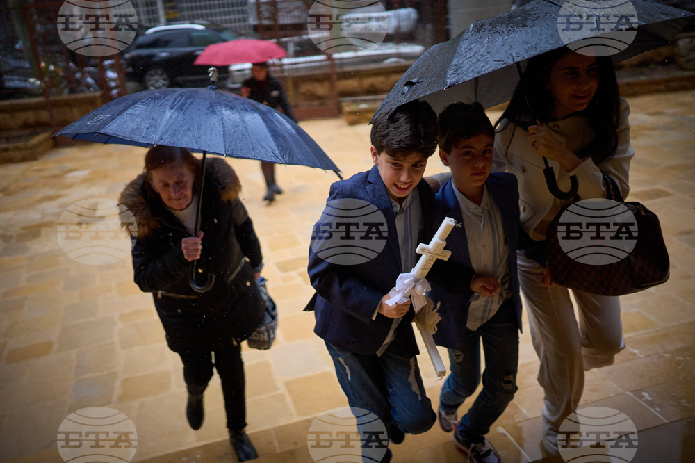 APTOPIX Lebanon Palm Sunday