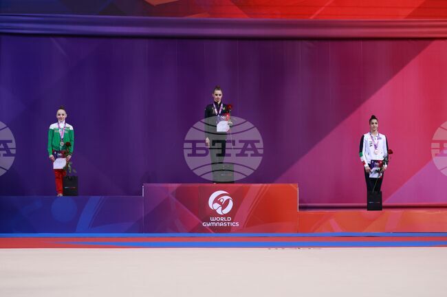 Световна купа по художествена гимнастика - награждаване - Стилияна Николова