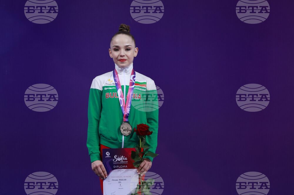 Световна купа по художествена гимнастика - награждаване - Стилияна Николова