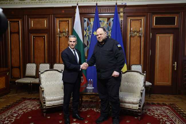 Prime Minister Gurov Pledges Further Support for Ukraine During Talks with Parliament Chair Stefanchuk