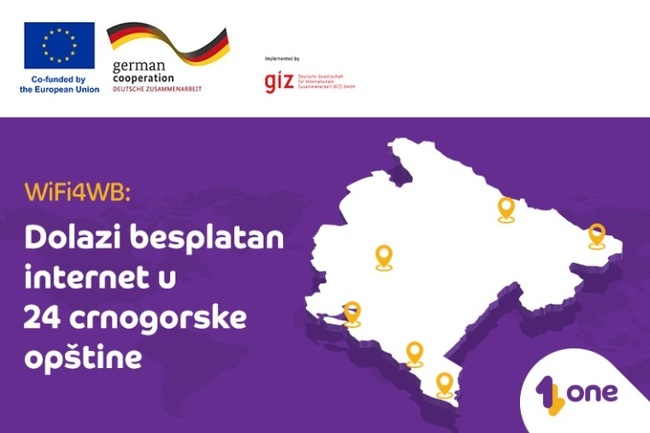 МИНА: Мрежа за безплатен интернет ще бъде изградена до септември в 24 общини на Черна гора