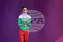 Световна купа по художествена гимнастика - награждаване - бухалки