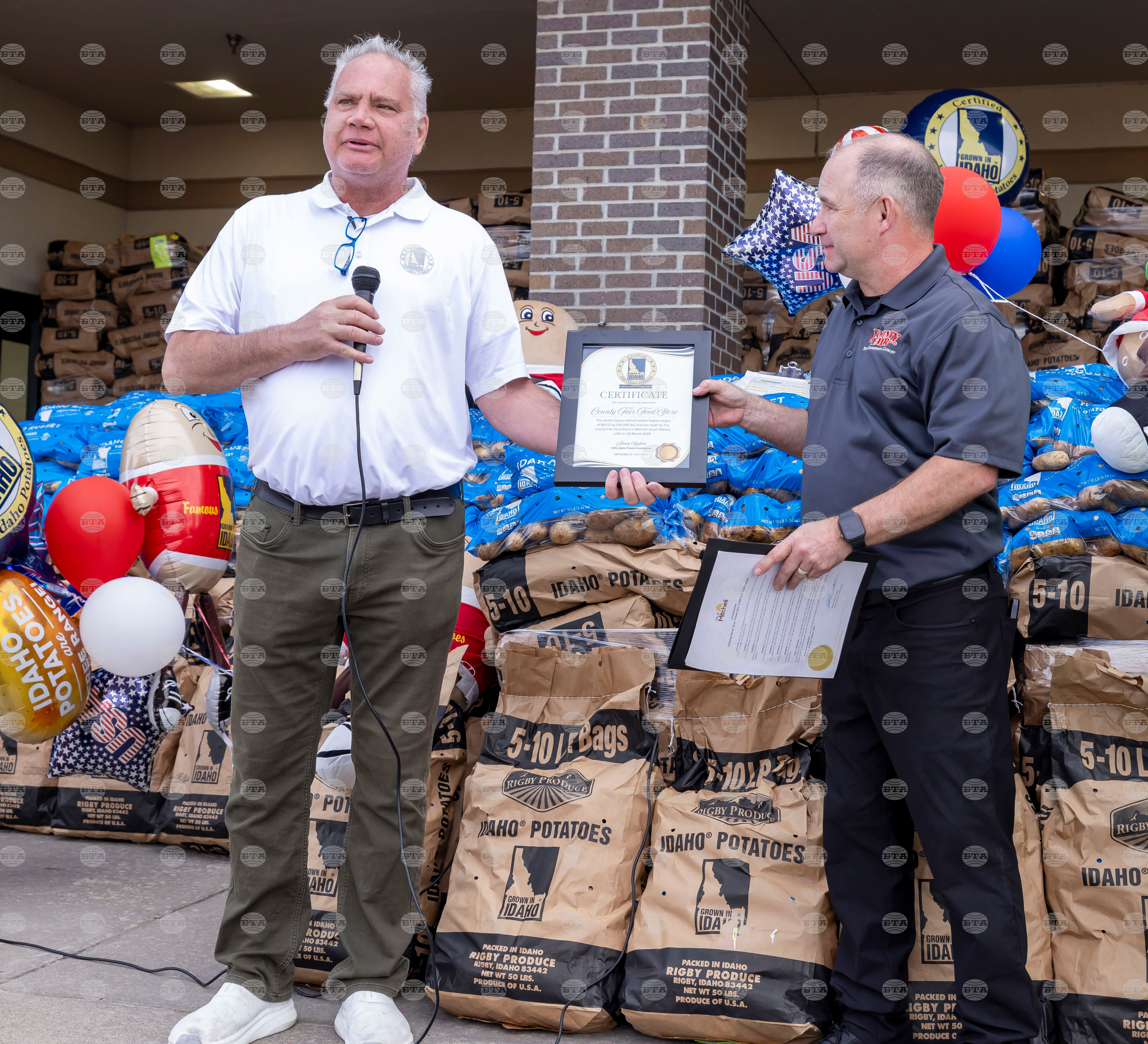 Record-Breaking Idaho Potato Display Honors America's 250th