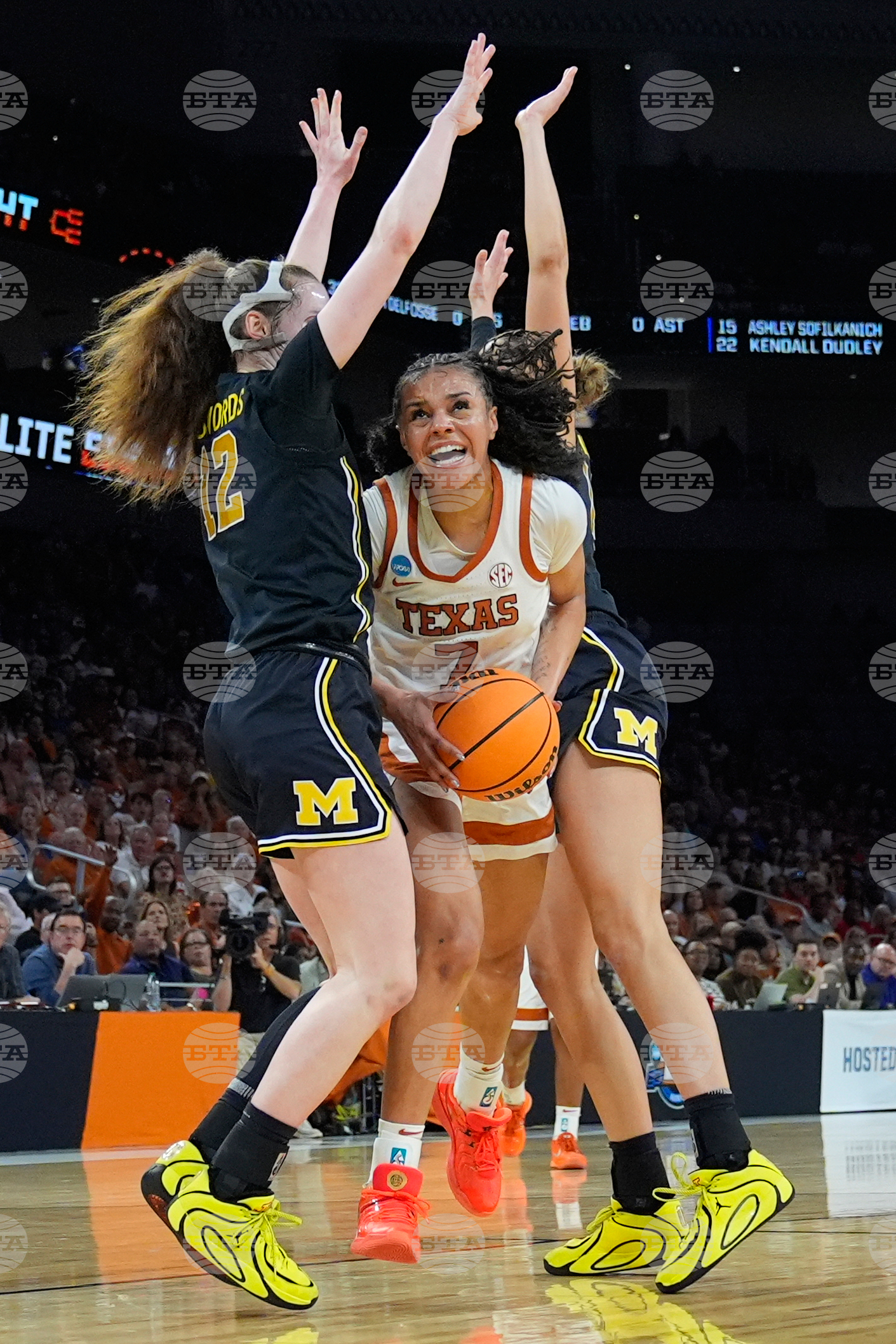 NCAA Michigan Texas Basketball