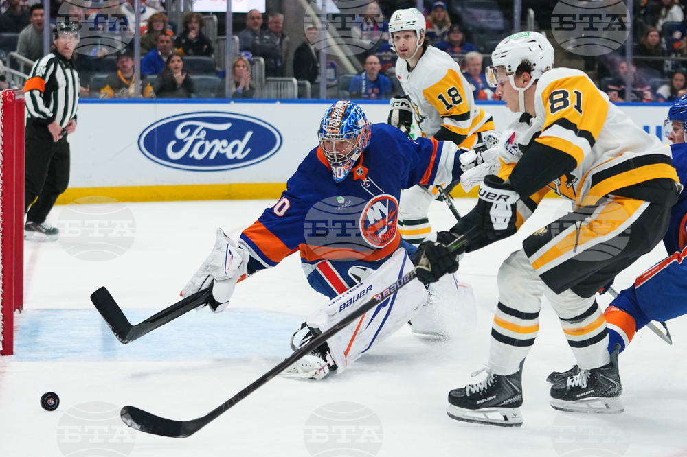 Penguins Islanders Hockey