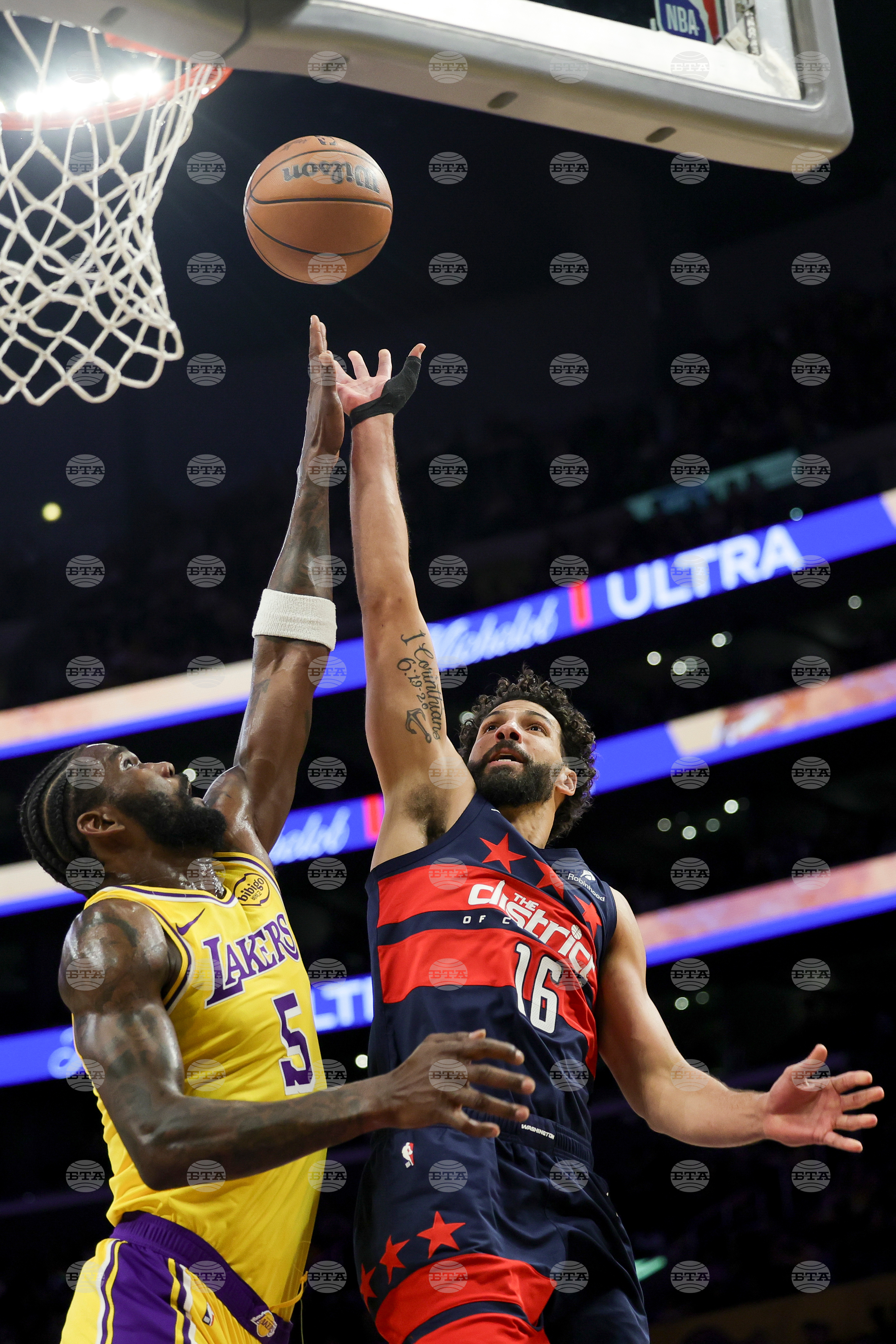 Wizards Lakers Basketball