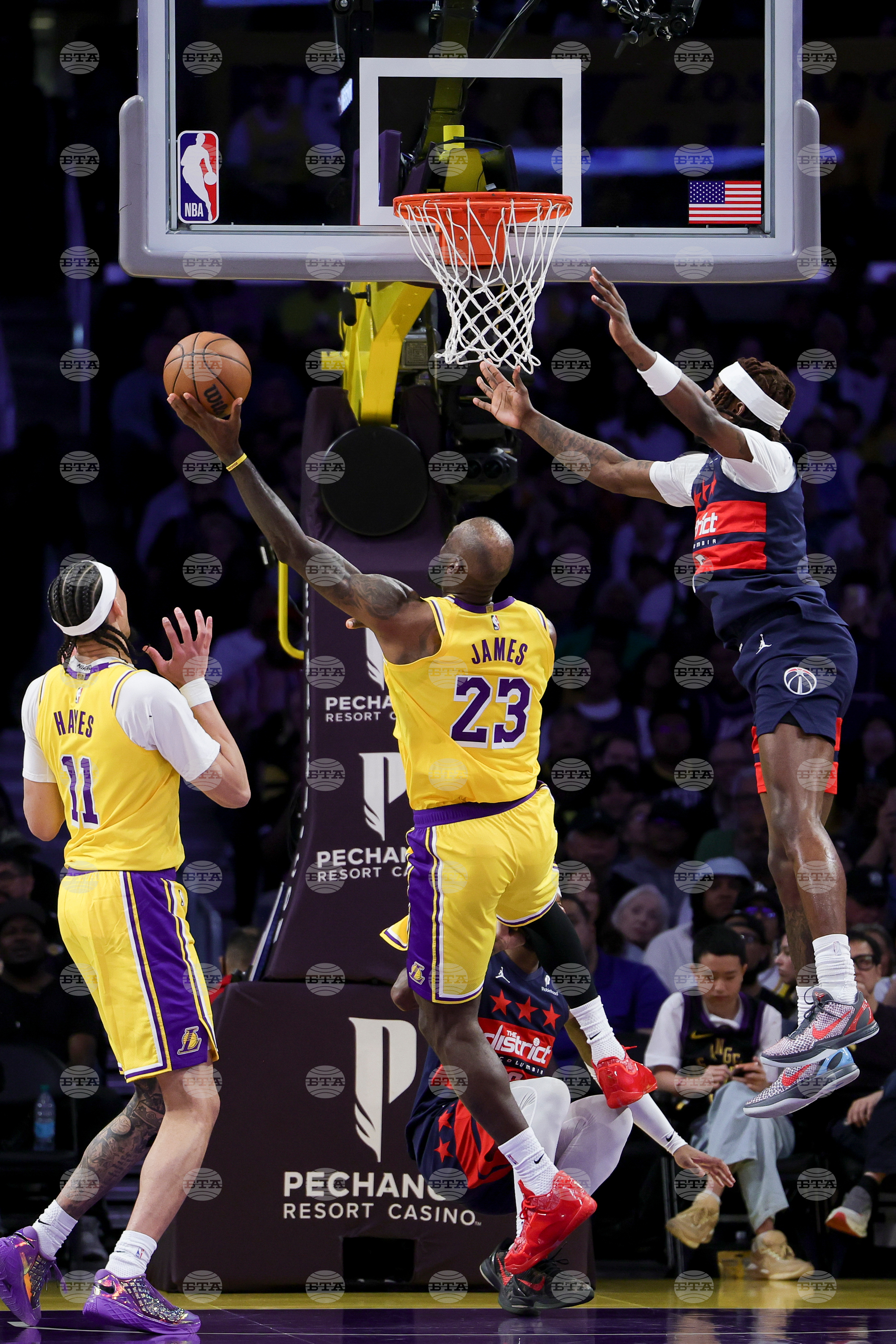 Wizards Lakers Basketball