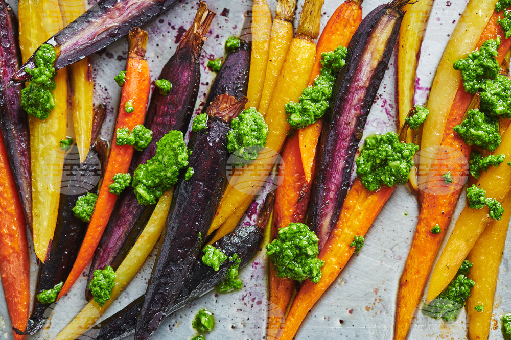 Food-Easter-Roasted Carrots-Pesto