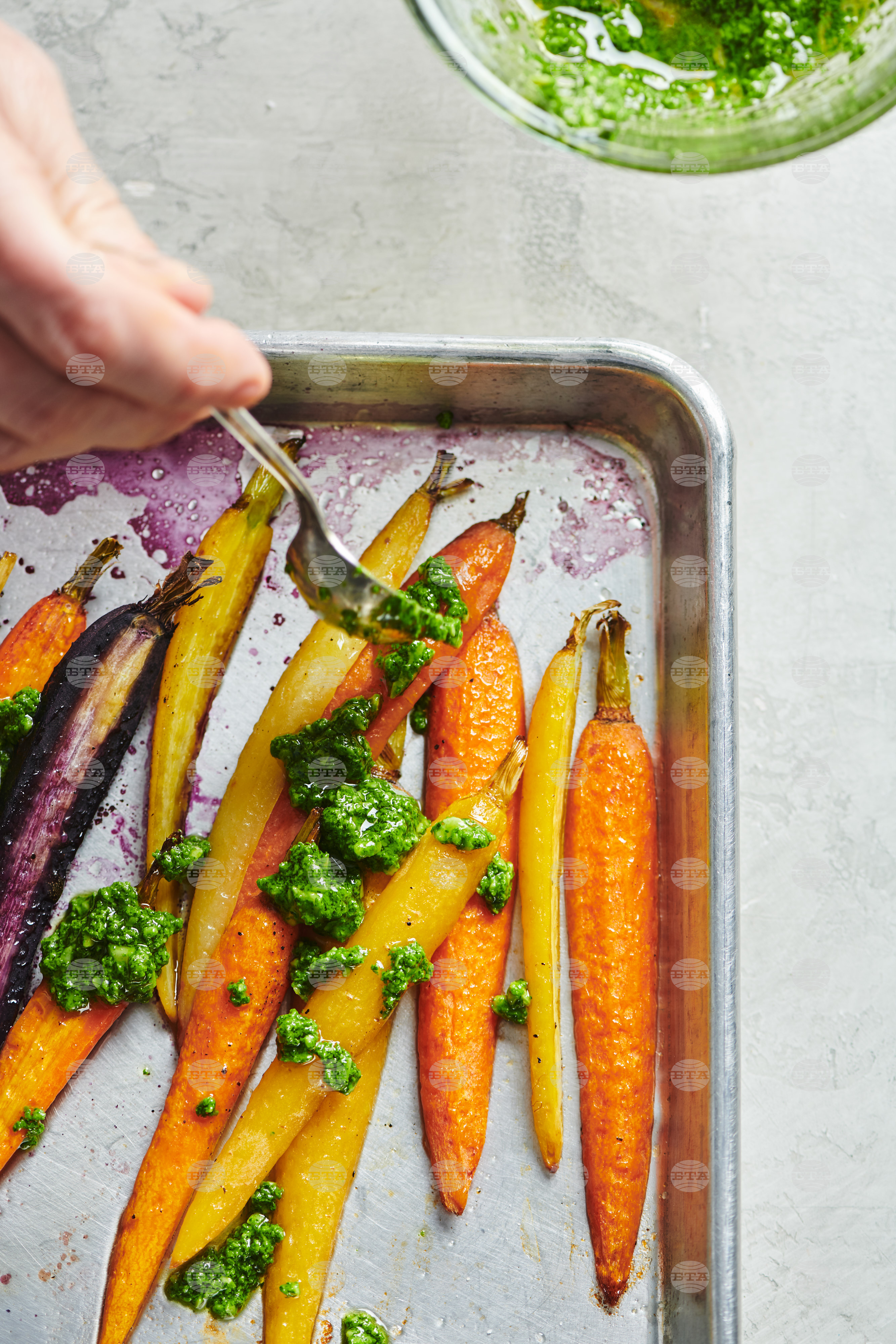 Food-Easter-Roasted Carrots-Pesto