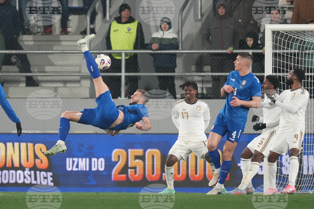 CORRECTION Serbia Saudi Arabia Soccer