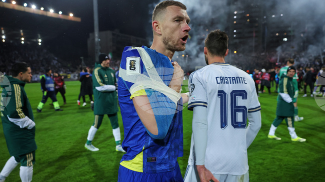 В националния отбор по футбол на Босна и Херцеговина се надяват контузията на капитана Един Джеко да не е сериозна