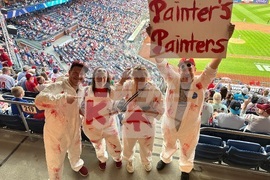 Phillies Painter's Debut Baseball