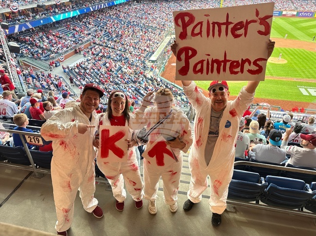 Phillies Painter's Debut Baseball
