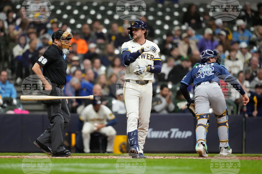 Rays Brewers Baseball