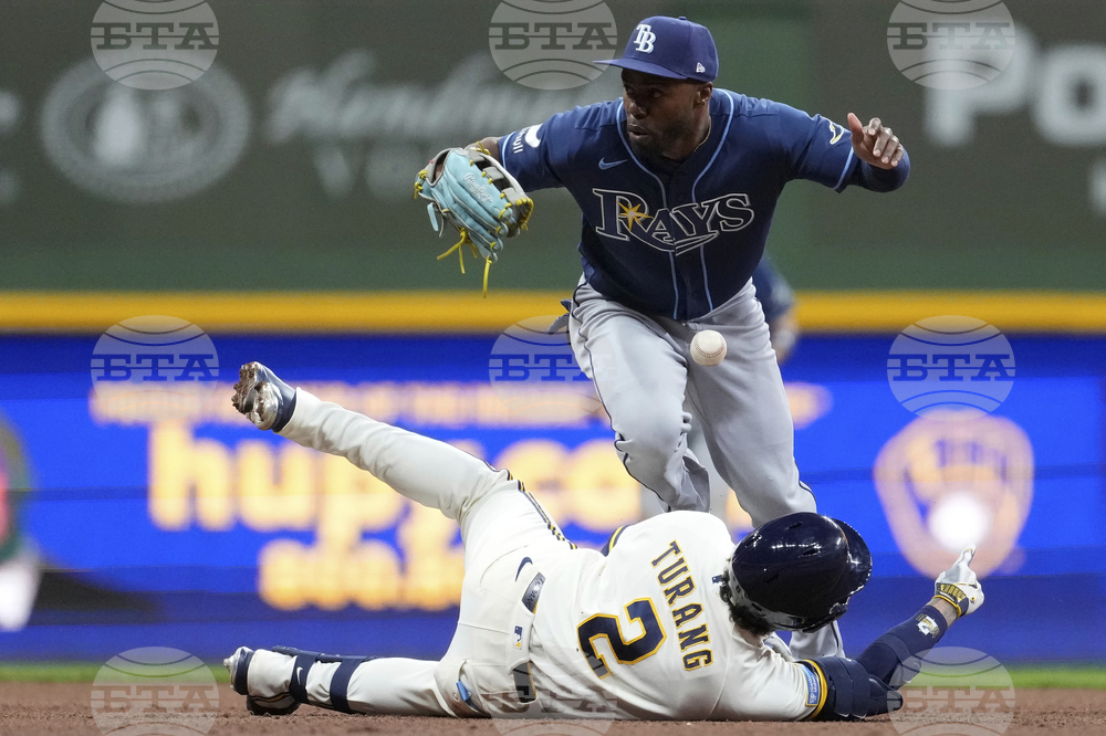 APTOPIX Rays Brewers Baseball