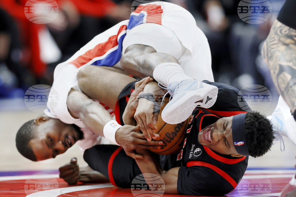 APTOPIX Raptors Pistons Basketball